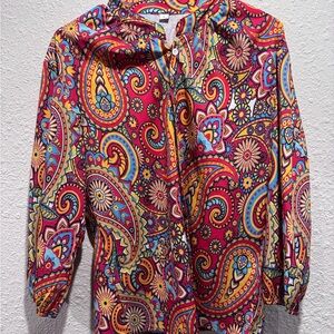 SHEIN Multicolor Paisley Blouse